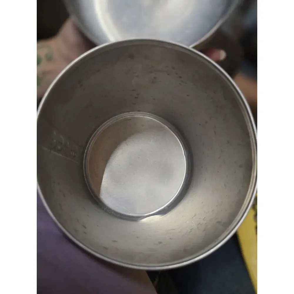 Vintage Mid Century Aluminum Kitchen Canister Set Flour Sugar Coffee Tea Grease